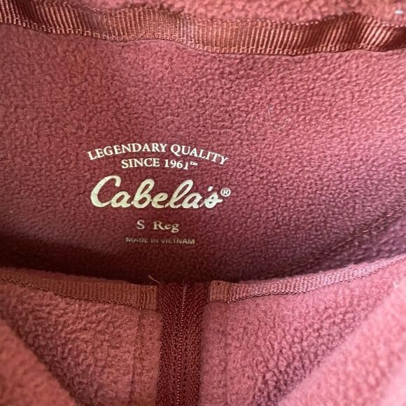 Cabela’s Lightweight Fleece 1/4 Zip Pullover Shirt Clay S - Picture 6 of 7